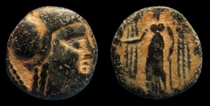 First Nabatean Coin were produced in Aretas II era